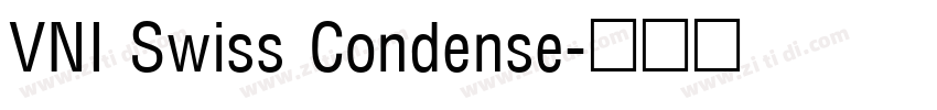 VNI Swiss Condense字体转换